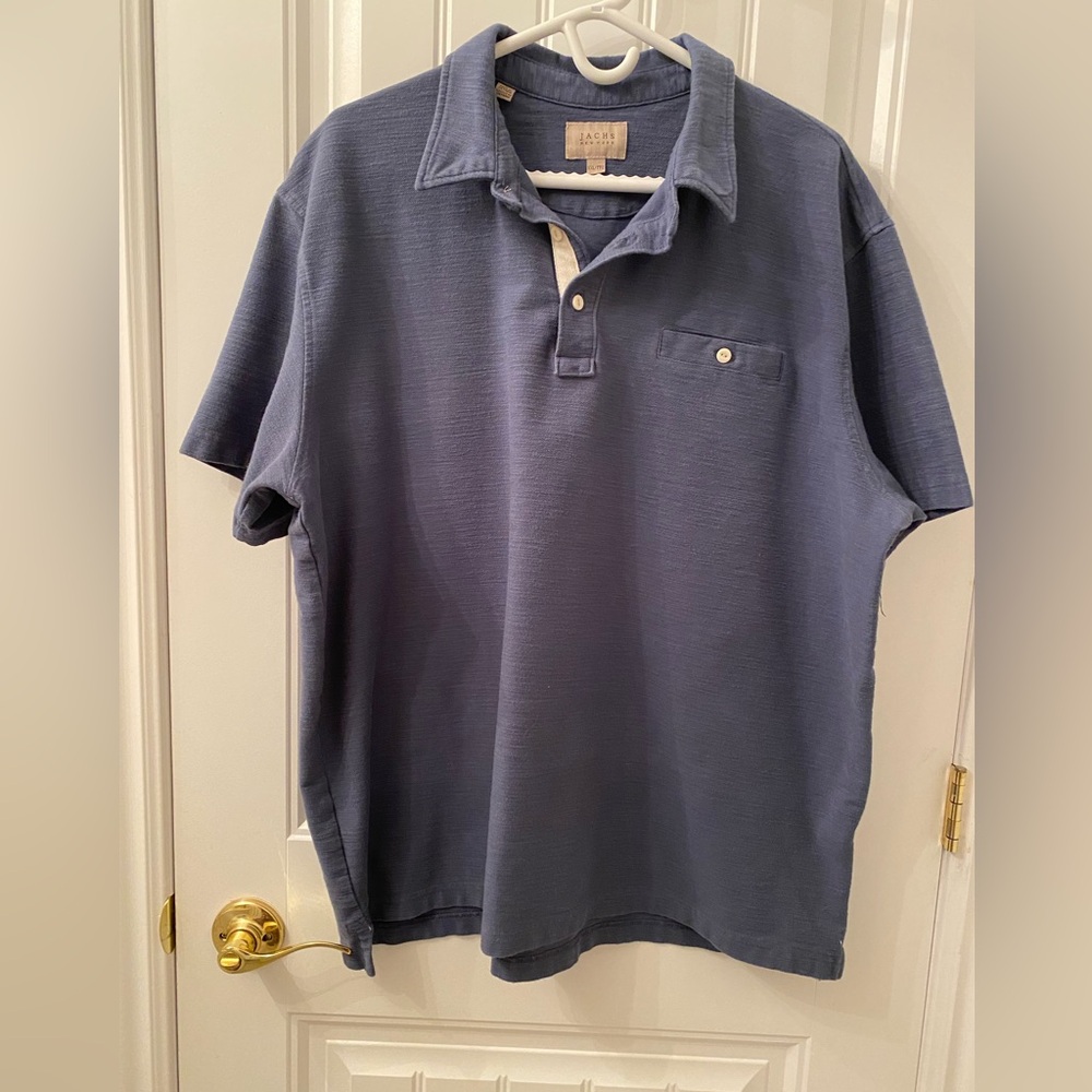 EUC JACHS NEW YORK MEN’S SIZE XXL POLO SHIRT WITH FRONT BUTTON POCKET